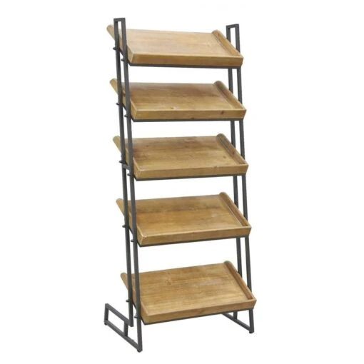 Etagère à Chaussures En Pin Et Métal -Mobilier De Maison 913d8023a17040efb9bb450206a8fc04