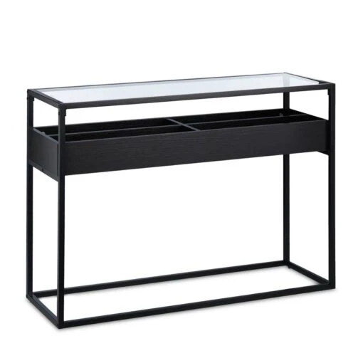 Table Console Verre Avec 4 Compartiments -Mobilier De Maison 9228a2ad12cb461b83321f007c13d1ee