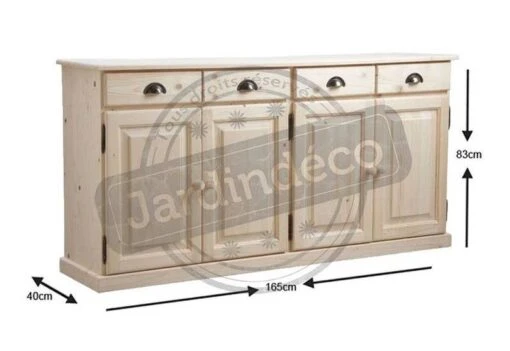 Buffet 4 Portes 4 Tiroirs En Bois Brut -Mobilier De Maison 9615b0d1e159460d9852b53bd03f7e13.cropped 101 217 803 553.processed