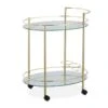 Chariot De Cuisine Ovale Avec 2 Niveaux -Mobilier De Maison 97aa9ff2d05c4c4cacf15e98890aaa20