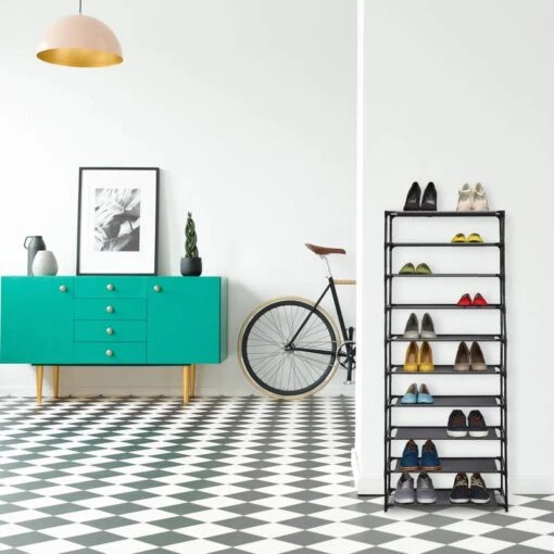 Étagère à Chaussures 10 Niveaux -Mobilier De Maison 981e07e290ea479fa16f9821bcf98358