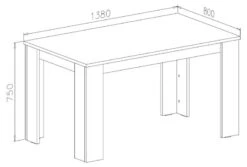 Table à Manger 140cm Coul. Chêne Clair -Mobilier De Maison 99fcc528a75848cba3ae16d2db42e313.cropped 73 22 800 540.processed