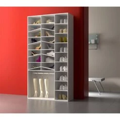 Meuble Chaussures 28 Rangements Miroir -Mobilier De Maison 9dca2637a15a4961bef19bac61fa991d