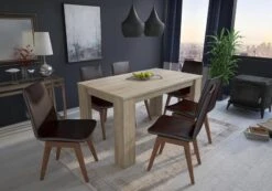 Table à Manger 140cm Coul. Chêne Clair -Mobilier De Maison 9f7c07f898914dc2b2ea6eb204ae0e2d