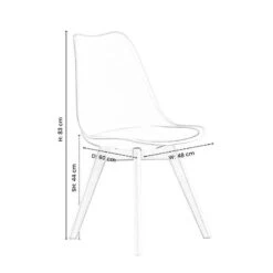 Chaise De Salle à Manger Rétro 4 Pièces -Mobilier De Maison a1dcbb981cc545cc92f36fea06c3248a