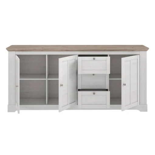 Buffet 204cm 3 Portes 3 Tiroirs - ANGELE -Mobilier De Maison a2abbe93513143849f201b3b83ab1d87