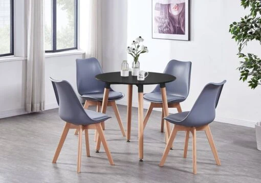 Chaise De Salle à Manger Rétro 4 Pièces -Mobilier De Maison a5509b2ec2da425caaea0f289e898096