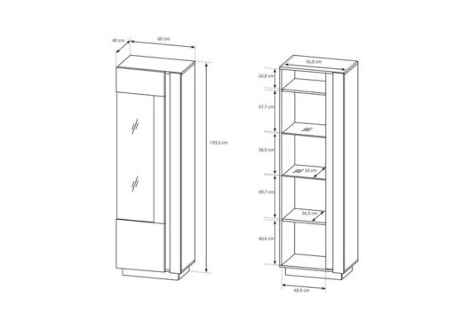 Armoire Vitrine ARCO 60W LED -Mobilier De Maison a587093f807444099cdfea8d67a27cc3