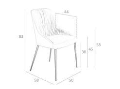 Chaise à Manger Velours Et Similicuir. -Mobilier De Maison a9a4d3c517c143cb921c41fb744b7b83