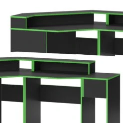 Bureau Ordinateur Kron Noir/Vert Set 6 -Mobilier De Maison ac6cbd2c120d4311a207714dde66ed84