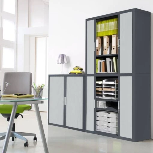 Armoire à Dossiers EasyOffice -Mobilier De Maison aktenschrank easyoffice anthrazit grau 204 cm 1750830