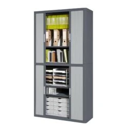 Armoire à Dossiers EasyOffice -Mobilier De Maison aktenschrank easyoffice anthrazit grau 204 cm 1750834