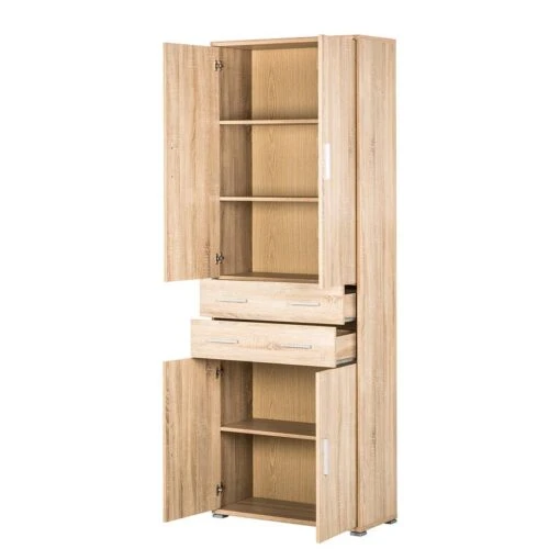 Armoire De Bureau Office Line - 4 Portes -Mobilier De Maison aktenschrank office line 6 ordnerhoehen i eiche sonoma dekor 2916453