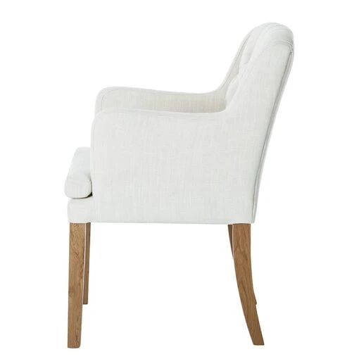 Chaise à Accoudoirs Austin -Mobilier De Maison armlehnstuhl austin webstoff weiss 312958