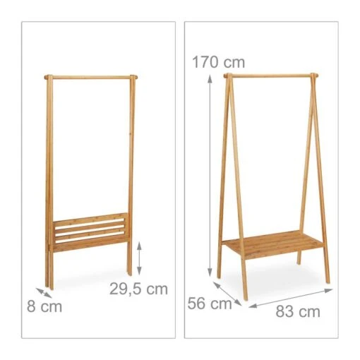 Portant à Vêtements Pliable En Bambou -Mobilier De Maison b124ec8f10c24db59eda9aa2fe978dd4