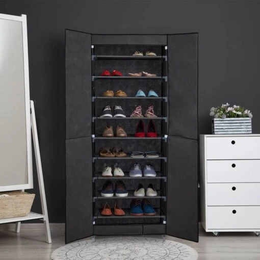 Armoire à Chaussures En Tissu 30 Paires -Mobilier De Maison b1382239173a49fa869b6dd179ec1211