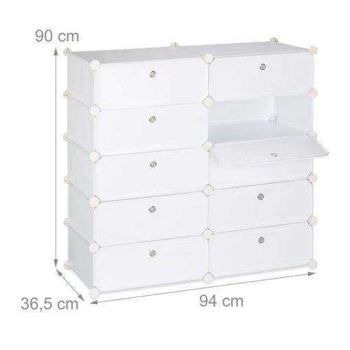 Meuble à Chaussures Avec 10 Casiers -Mobilier De Maison b1bdcd6ec1ee440a8d74ad3040247f25