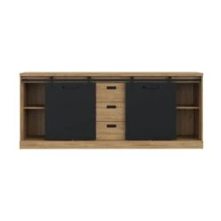 Buffet 214cm 2 Portes Coulissantes FARM -Mobilier De Maison b51e41fee075450fa3f3ac8a44b2791e