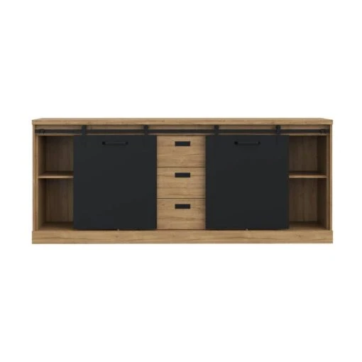 Buffet 214cm 2 Portes Coulissantes FARM -Mobilier De Maison b51e41fee075450fa3f3ac8a44b2791e