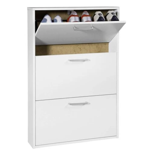 Meuble Chaussures Décor Blanc - TIDY -Mobilier De Maison b6a0bc66689b4582892052774343a27c