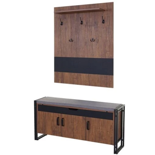 Vestiaire Avec Banc HWC-A27 -Mobilier De Maison bc1c6029481348b7bfe6e4f21fb93dbf