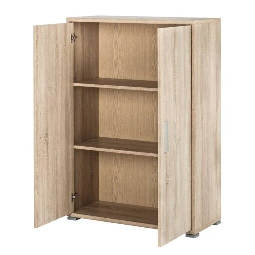 Armoire De Bureau Office Line - H 114 Cm -Mobilier De Maison buero schrank office line 3 ordnerhoehen eiche sonoma dekor 2917129