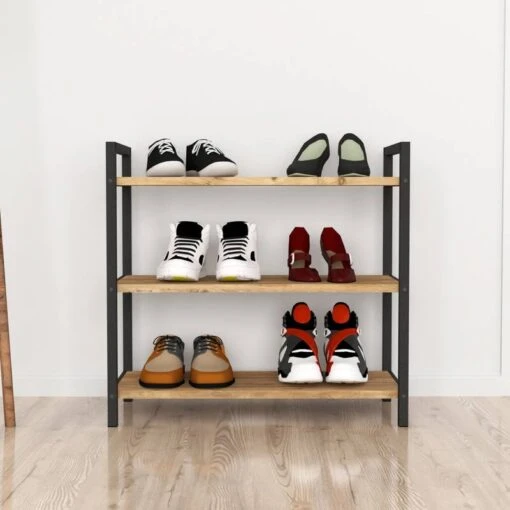 Étagère à Chaussures Sømna à 3 Niveaux -Mobilier De Maison c05d3d971fe448d4acef1730d4971a5f