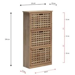 Meuble à Chaussures Yales Avec 3 Portes -Mobilier De Maison c07906c753e64c788399991a6e697674