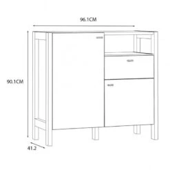 Buffet Moderne 1 Tiroir 2 Portes NORWAY -Mobilier De Maison c12a022964944beba09cf263184f384b