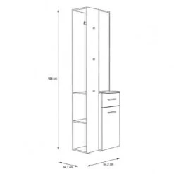 Meuble Entrée Miroir, Rangement - NINA -Mobilier De Maison c14b3d614d5c46209ec5d973d92687e0