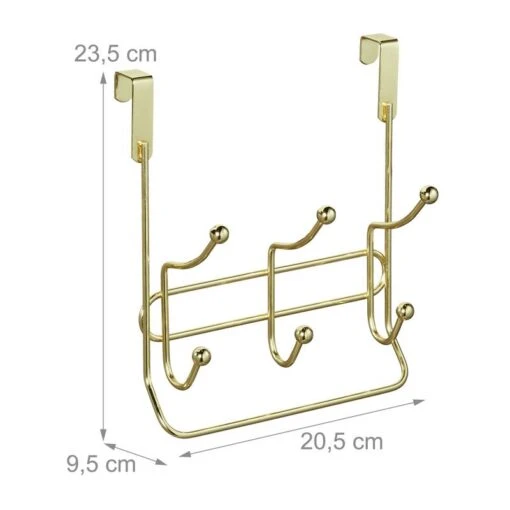 3x Porte-manteaux Avec 3 Crochets Double -Mobilier De Maison c34c81ecb8e843f4b0e8150a3663fe58 1