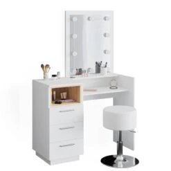 Coiffeuse Beatrice Blanc/sonoma (3 él.) -Mobilier De Maison c4b7898c2e684acb8e1d4c6287762f55