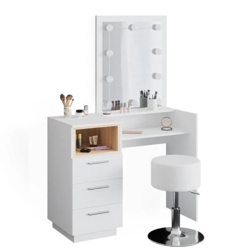 Coiffeuse Beatrice Blanc/sonoma (3 él.) -Mobilier De Maison c4b7898c2e684acb8e1d4c6287762f55