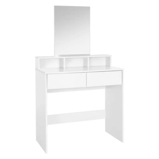 Coiffeuse + Miroir 80x40x140cm Blanc -Mobilier De Maison c804831db4d642fd8c4507eeea8f0f2e