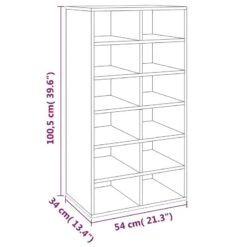 VIDAXL Étagère à Chaussures -Mobilier De Maison ca110d2cf3e94fe5a8ba5ce22078980e