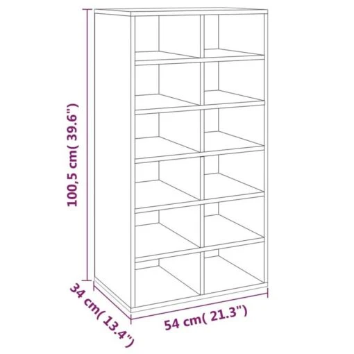 VIDAXL Étagère à Chaussures -Mobilier De Maison ca110d2cf3e94fe5a8ba5ce22078980e