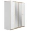 Armoire 4 Portes 2 Miroirs L181cm Tulle -Mobilier De Maison ca15c565dc8342b69e2ea4baee7e36c9