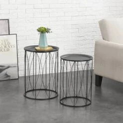 Set De 2 Tables Basses Morristown -Mobilier De Maison ca598cd1501f4fe4a6279f3e93feb7b2