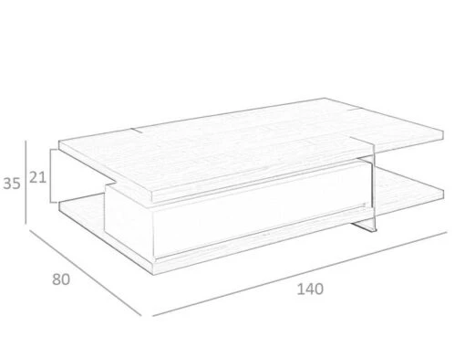 Table Basse Rectangulaire En Noyer -Mobilier De Maison ca9da3f2f39644b6b94426a3622a301f