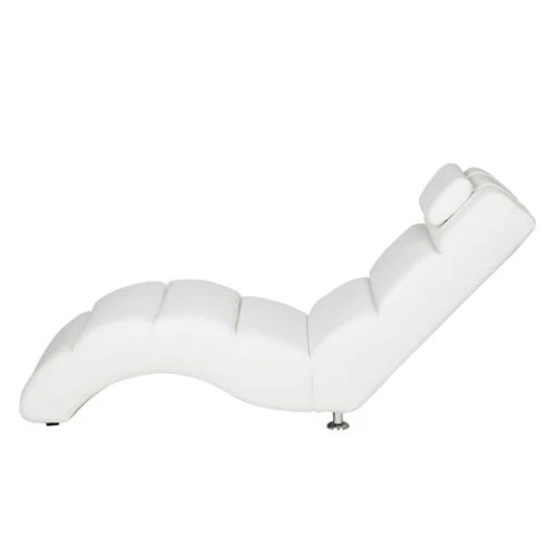 Chaise Longue De Relaxation Califfo -Mobilier De Maison califfo relaxsessel kunstleder weiss 1304124