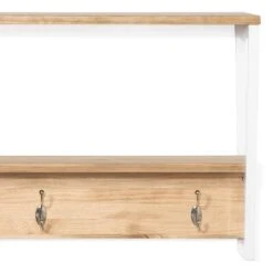 Étagère Polyg. Portemanteau 100cm Blanc -Mobilier De Maison cc2546177eec44f9b86c1a3176482a16 1