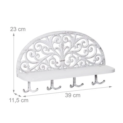 Porte-manteaux Mural Blanc En Lot De 2 -Mobilier De Maison cd4cf8e5490e4c86bc99fcc93c650129 1