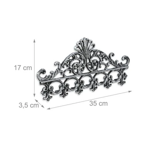 3x Portemanteaux Muraux En Fonte Blanc -Mobilier De Maison ce28c63688d7412a8548ca99909023ca