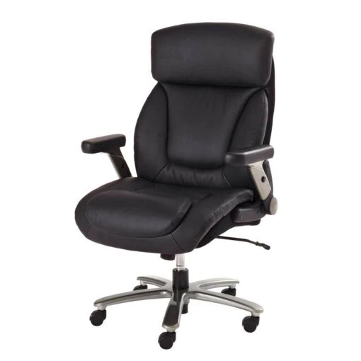 Fauteuil De Direction Deverre XXL -Mobilier De Maison chefsessel deverre xxl kunstleder schwarz silber 5159072