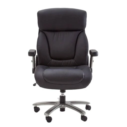 Fauteuil De Direction Deverre XXL -Mobilier De Maison chefsessel deverre xxl kunstleder schwarz silber 5159080