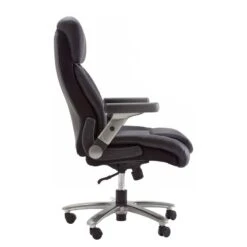 Fauteuil De Direction Deverre XXL -Mobilier De Maison chefsessel deverre xxl kunstleder schwarz silber 5159084