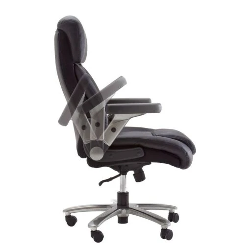 Fauteuil De Direction Deverre XXL -Mobilier De Maison chefsessel deverre xxl kunstleder schwarz silber 5159088