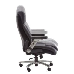 Fauteuil De Direction Deverre XXL -Mobilier De Maison chefsessel deverre xxl kunstleder schwarz silber 5159092