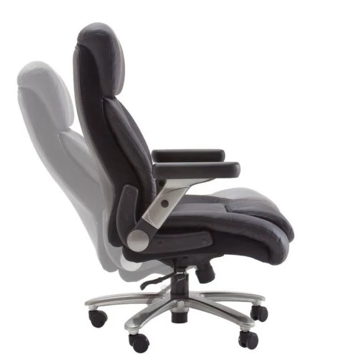 Fauteuil De Direction Deverre XXL -Mobilier De Maison chefsessel deverre xxl kunstleder schwarz silber 5159096