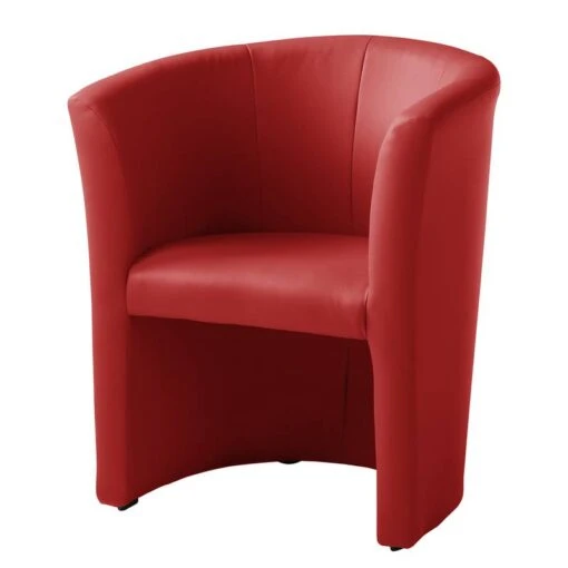 Fauteuil Cocktail Sinclair -Mobilier De Maison cocktailsessel sinclair kunstleder rot 5141540